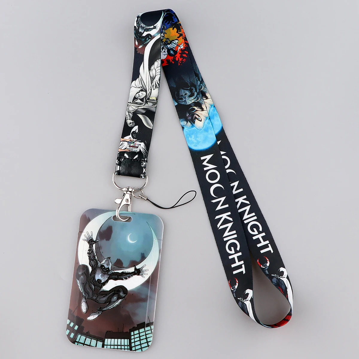 Moon Knight Cool Neck Strap Lanyards for Keys Keychain Badge Holder ID Credit Card Pass Hang Rope Lariat Accessories Gifts