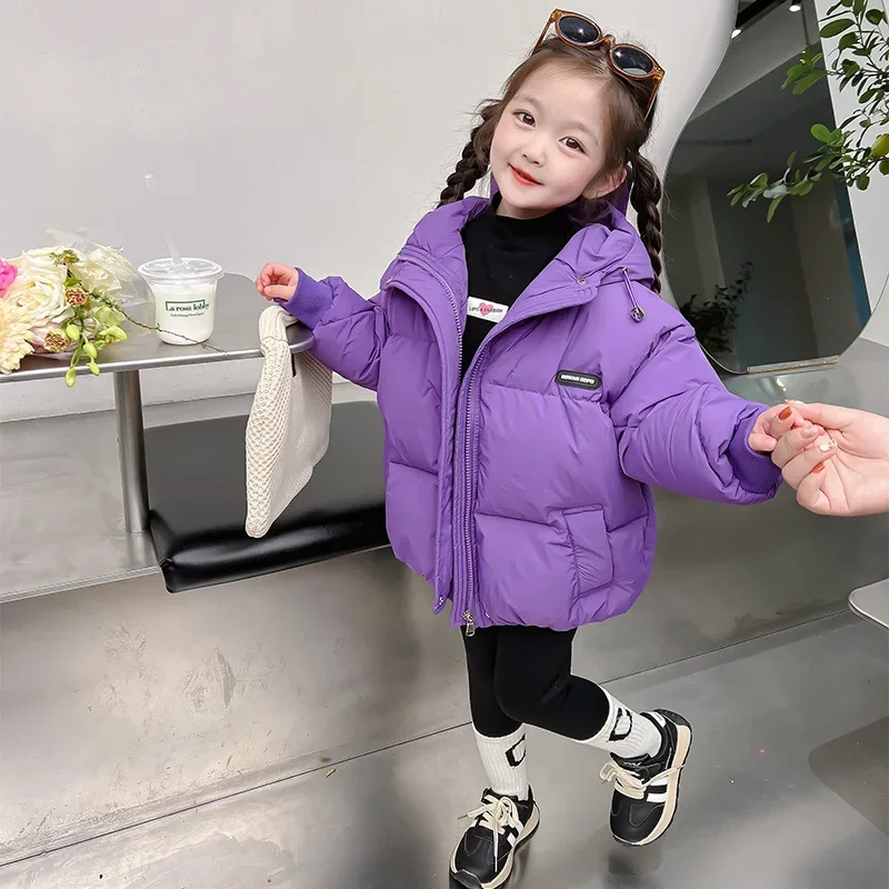 Стеганая куртка для девочек новинка 2023 зимняя детская стеганая утепленное