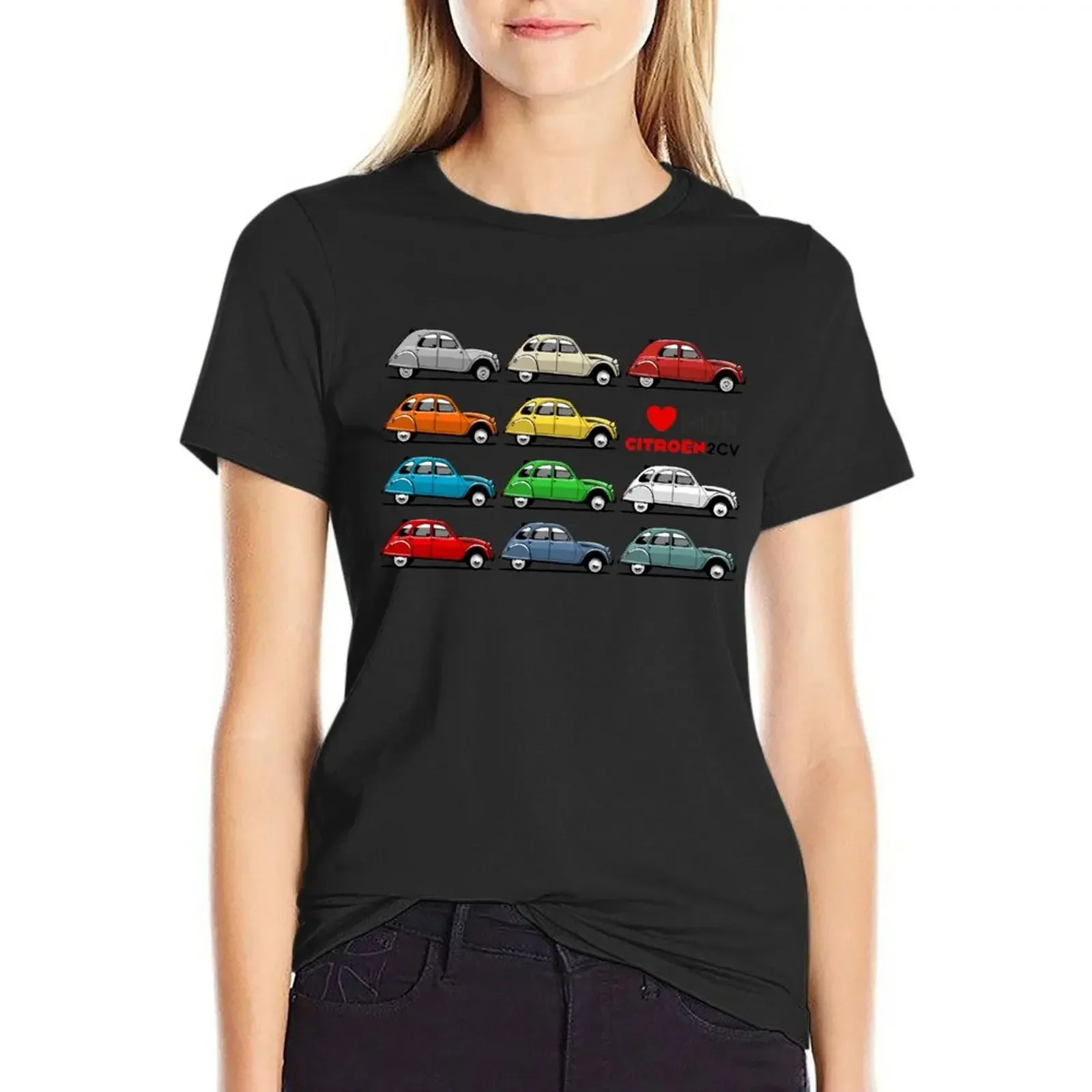 Футболка I love my Citro?n 2CV футболки с рисунком для женщин