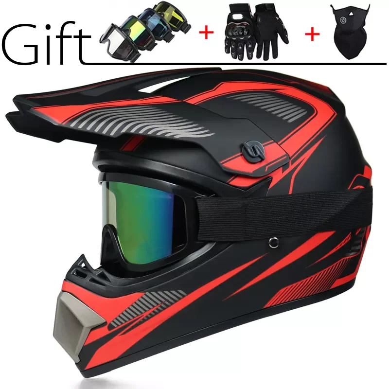 

Motorcycle Off Road dirt bike helmet Motocross racing Helmet Downhill mountain helmet Suitable for kid DOT