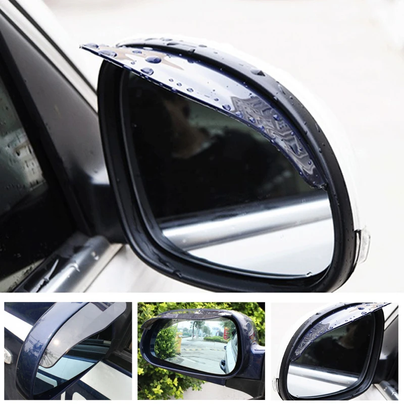 

2 шт., автомобильный козырек для зеркала заднего вида, из углеродного волокна