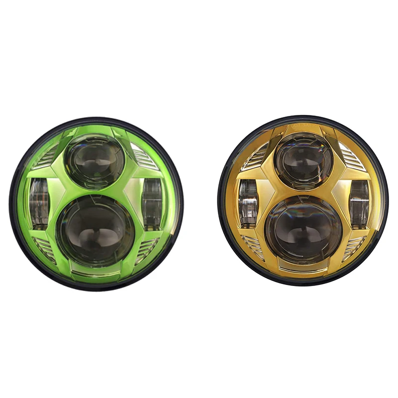 5.75 Inch Round LED Motorcycle Headlight 51W 5-3/4 For Sportster Iron 883 Street Rod Glide