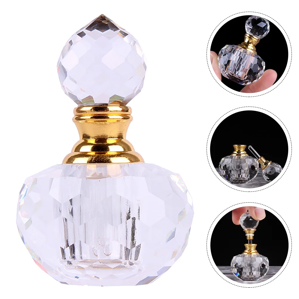 

Bottle Essential Perfume Oil Bottles Empty Dropper Spray Crystal Vintage Subpackaging Aromatherapy Refillable Sample Oils Travel