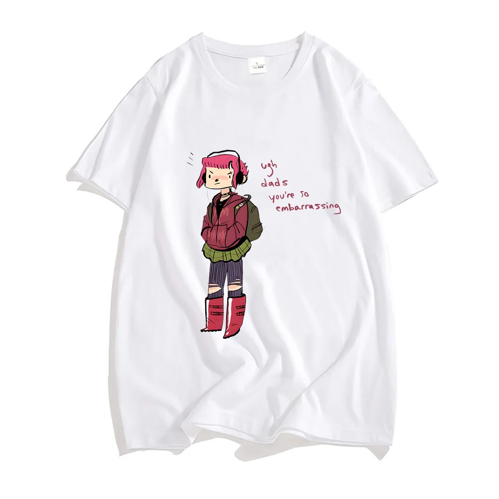 

Nimonaa Shirts 100% Cotton Tees Man/Unisex Manga Graphic T-shirt Crewneck Loose T Shirt Vintage Tshirts Summer Casual Clothes