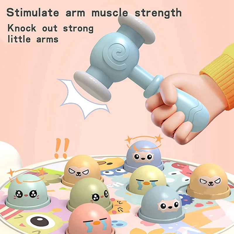 Children Early Educational Toy Music Whack A Mole Game For Boys Toddler Kid