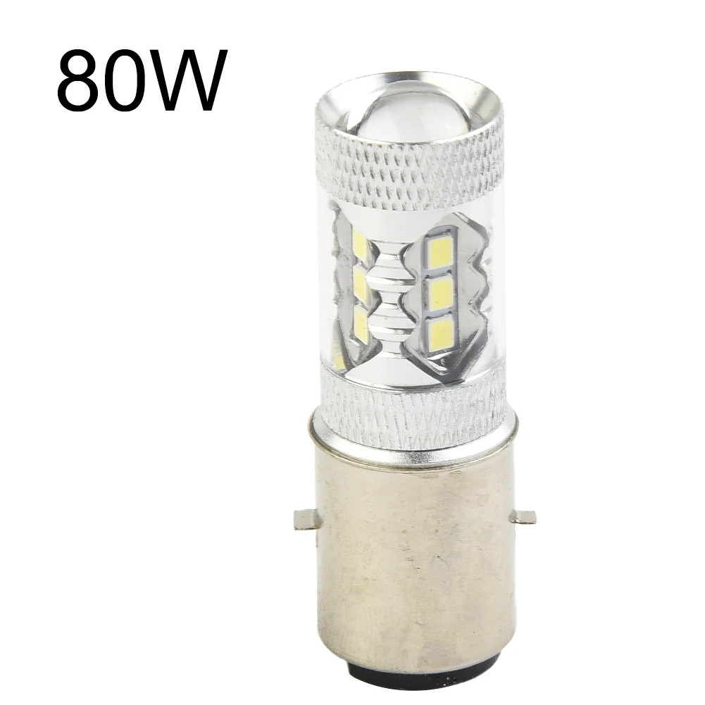 Fog Light Bulb 6000-6500K 80W Accessories BA20D H6 DC 12-24V DRL LED Headlight Motorcycle Bike Moped