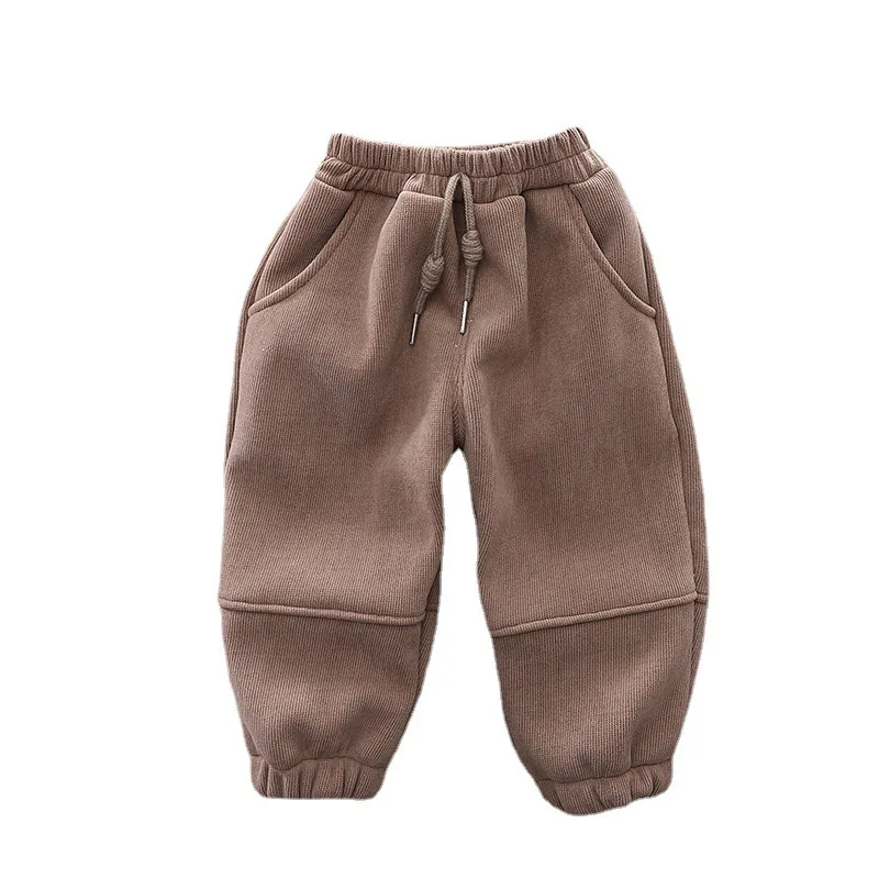 Купи New Winter Kids Trousers Baby Clothes Children Boys Girl Fashion Solid Thick Warm Pants Toddler Casual Costume Infant Sportswear за 873 рублей в магазине AliExpress