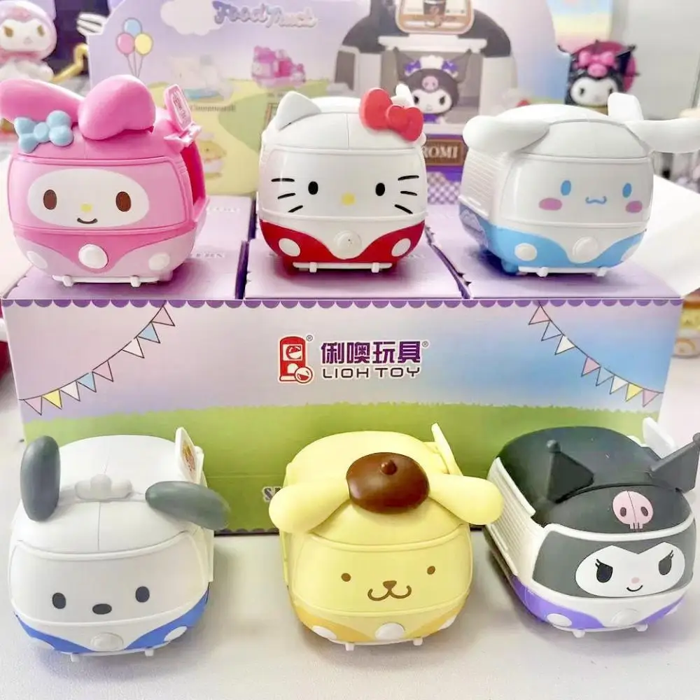 

Куроми попомпурин Hello Kitty полакко My Melody Sanrio мультяшный мобильный продовольственный грузовик серия Аниме Фигурки игрушки для девочки