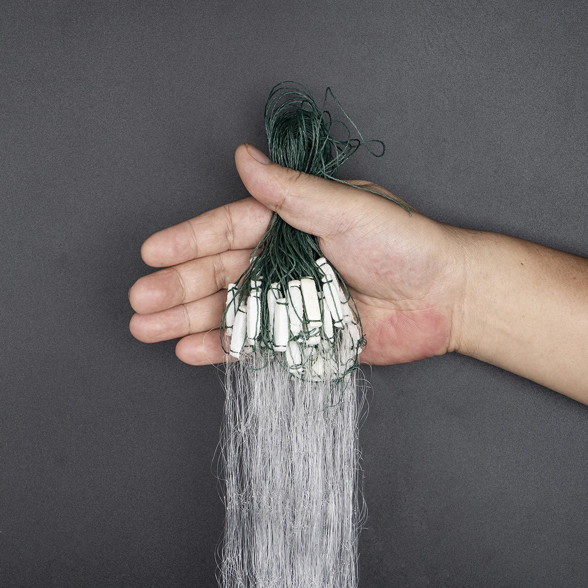 15m x 1.2m Fishing Net Single Mesh Nylon Durable Float Trap Monofilament Gill Net Fishing Accessories for Hand Casting