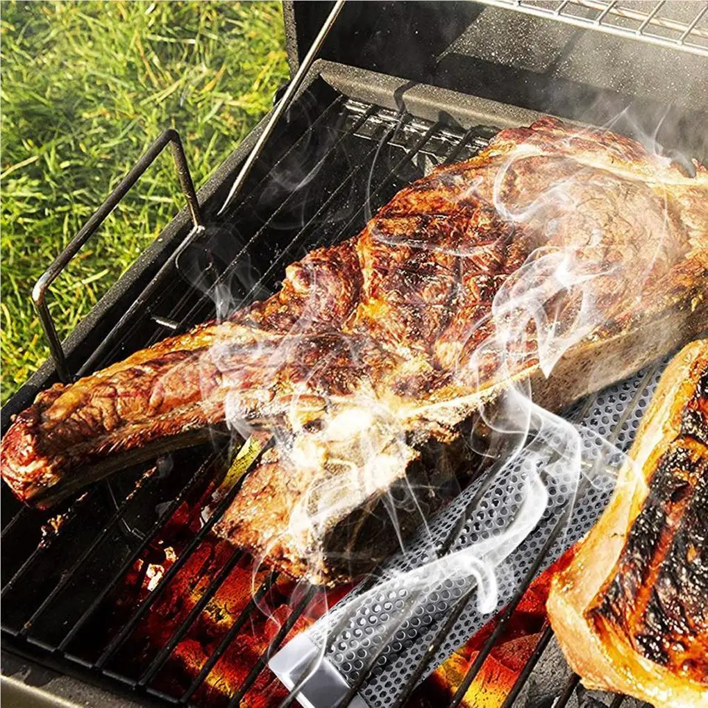 

Pellet Smoker Tube Mesh Tubes Barbecue Accessory Grill Smoking Fittings