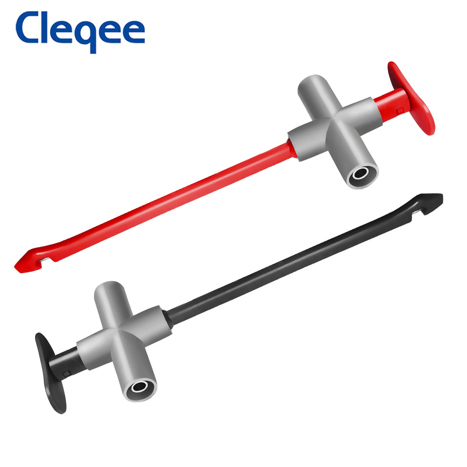 

Пробойник для изоляции Cleqee P5010 с разъемом 4 мм, испытательный зажим для ремонта автомобиля, силовой зонд, пружинный испытательный инструмент 1000 В/10 А