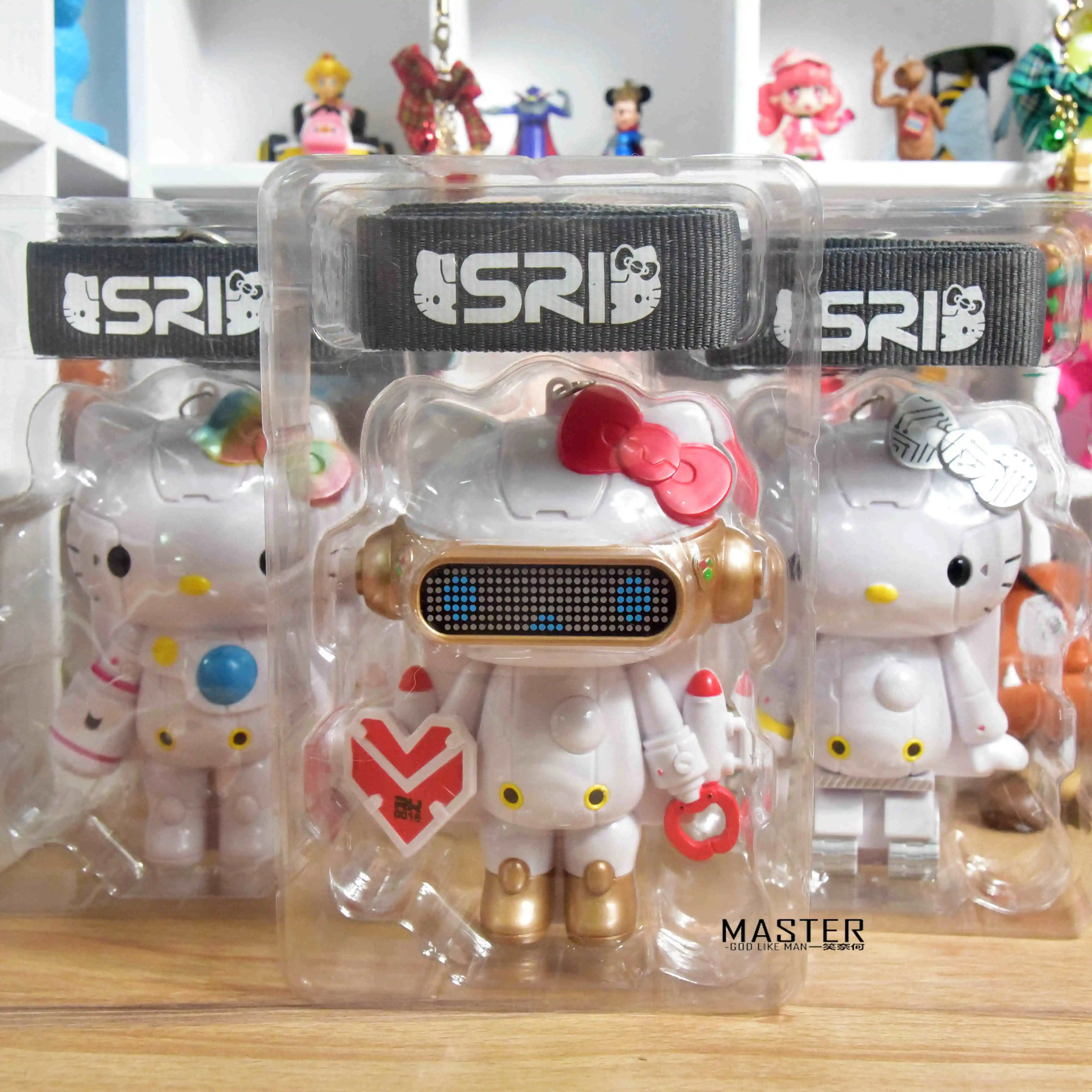 

Bandai Anime Figure Action Figure Hllo Kitty Cartoon Card Holder ID Holder Pendant Children Toys
