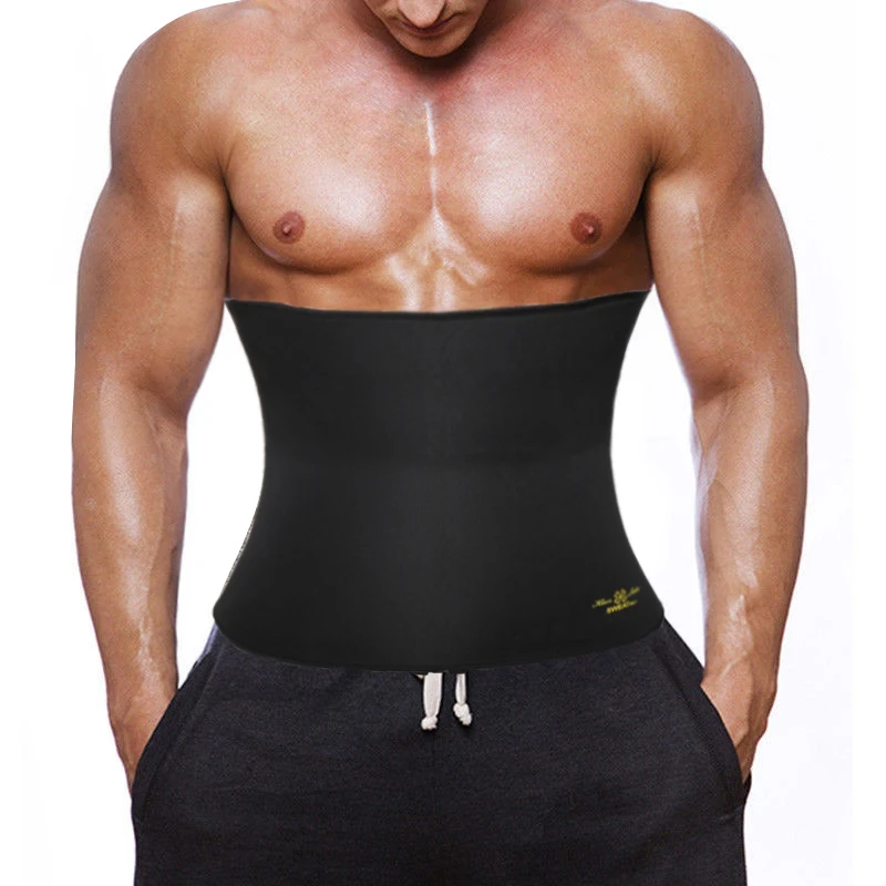 

Mens Abdomen Reducer Waist Trainer Corset Sauna Body Shaper Fitness Sweat Trimmer Belt Waist Trainer Belly Slimming Shapewear