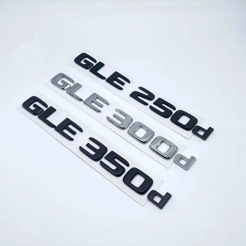 Фото 3D ABS буквы эмблема значок для Mercedes-Benz GLE250d GLE300d GLE350d GLE400 GLE450 4Matic автомобильный Стайлинг багажник наклейка с именной табличкой №1