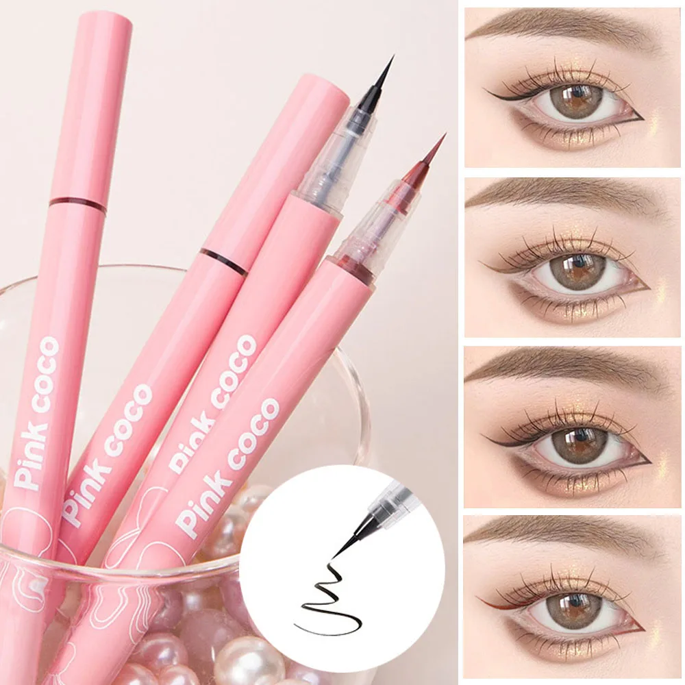 

Ultra Fine Eyeliner Pen Waterproof Quick Dry Smooth Easy To Wear Liquid Eye Liner Beauty Long-lasting Natural Eyeliners Pencil