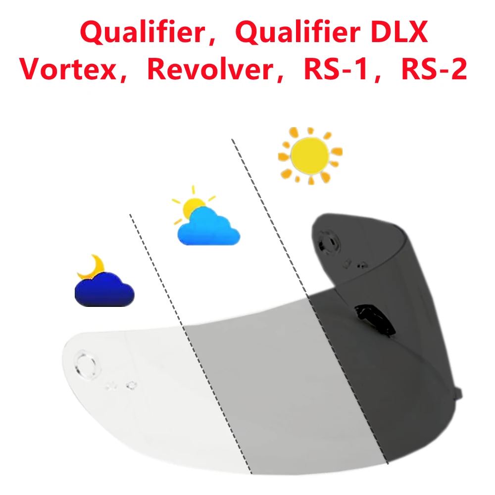 Фото Фотохромный козырек для BELL Qualifier DLX Vortex Revolver RS-1 RS-2, лицевой щиток, сменные линзы для шлема, аксессуары для шлема №1
