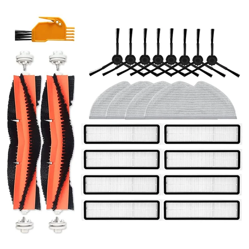 

Replacement For Dreame D9 D9 Max L10 Pro Robot Vacuum Cleaner, With Main Brush, Side Brush, HEPA Filter, Cloth