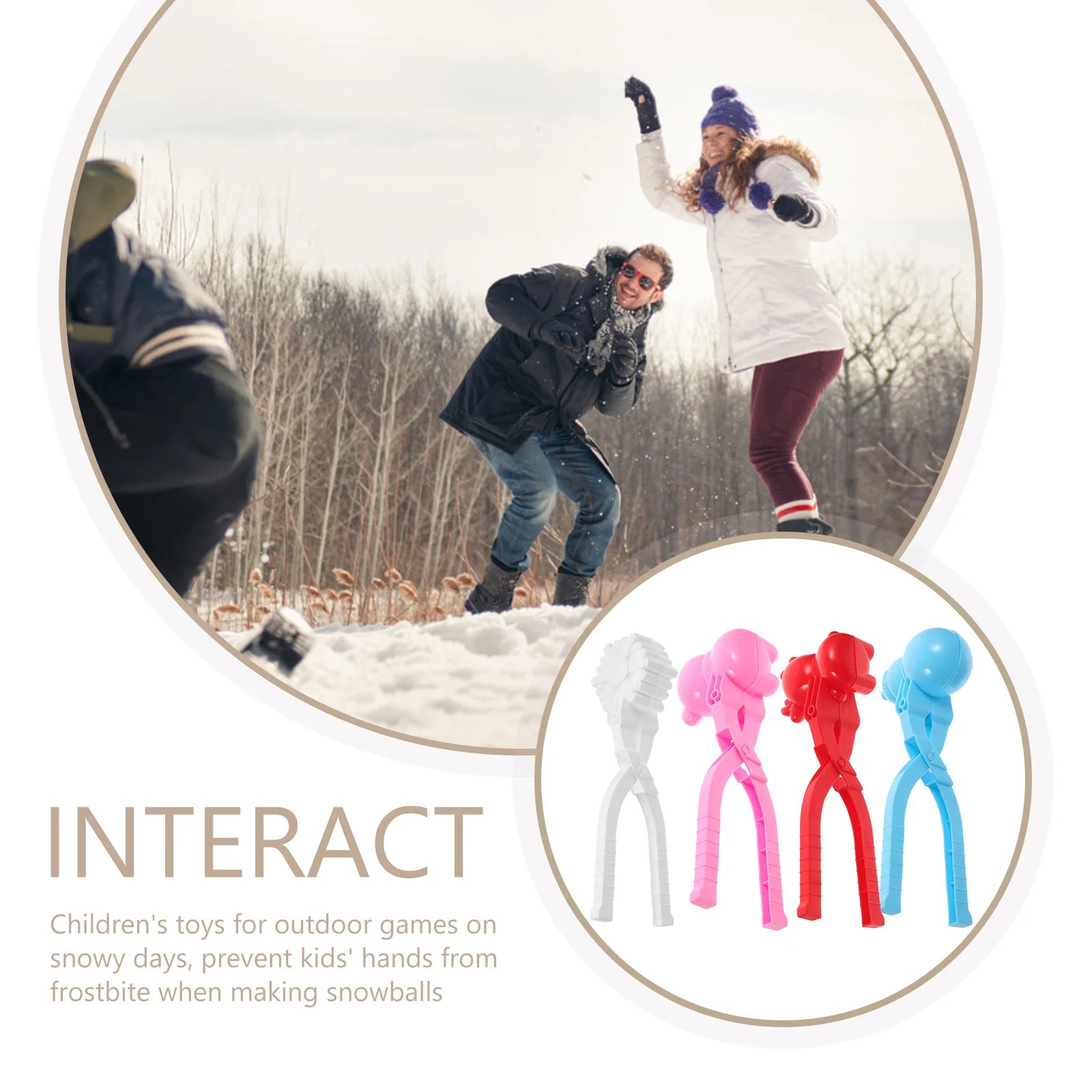 4 шт. модель снега снежный шар мультяшный снежок зажимы игрушки забавные