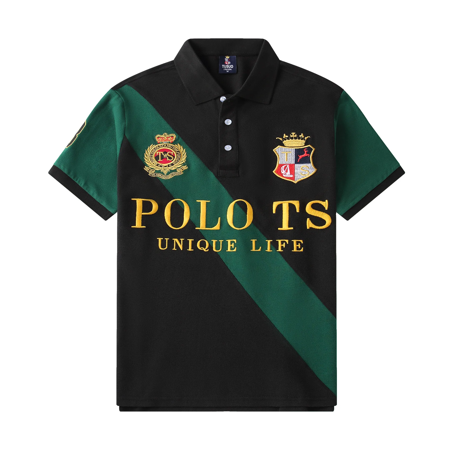 

Summer 100% Cotton England New Embroidered T Shirt Men's Comfortable High-quality Men's Short-sleeved Breathable Top