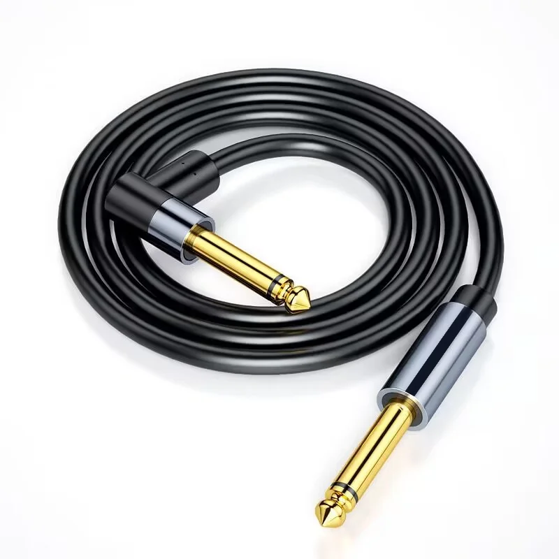 HIFI 6.5mm Professional Audio Cable Guitar Cable Jack 90 Degree  Male To Male for Electric Guitar Electronic Organ Drum images - 6