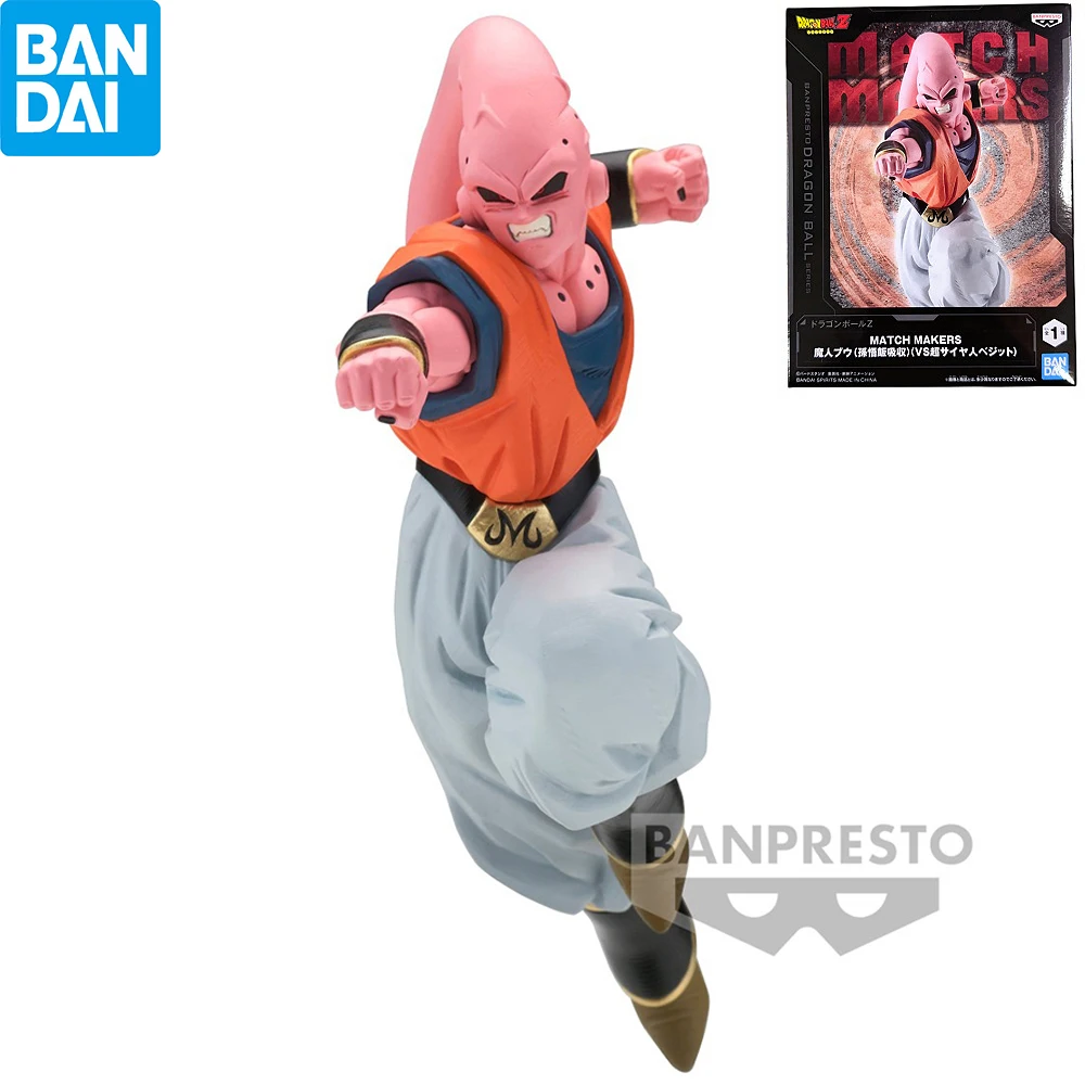 

Original Banpresto Match Makers Dragon Ball Z Majin Buu (Gohan Absorbed) 14Cm Anime Battle Scene Action Figure Collectible Toys