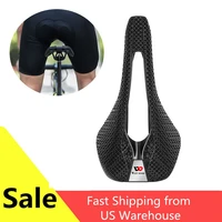 bicycle 3d printed saddle hollow racing comfortable breathable bike seat cozy honeycomb cushion seat cycling parts 2022 new