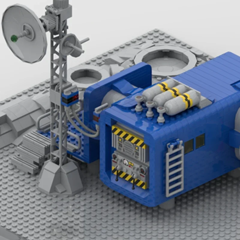 Классическая космическая модель Moc строительные кирпичи новый Galaxy Outpost Explorer