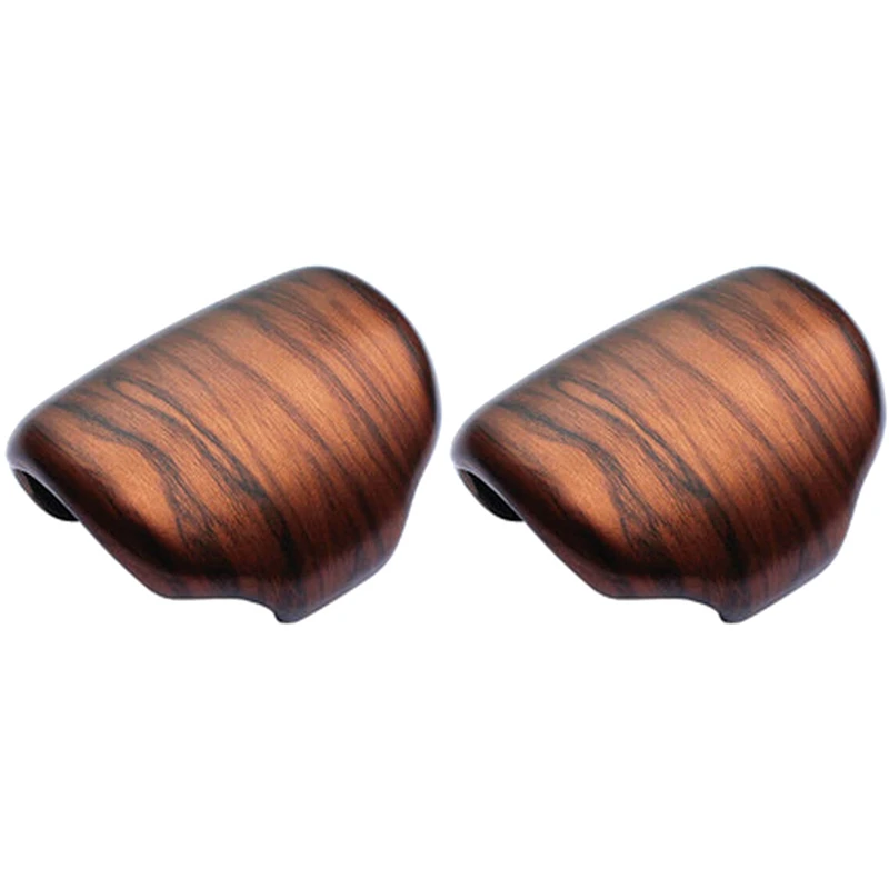 

2X ABS Peach Wood Grain Gear Lever Shift Knob Cover Trim For Honda CR-V CRV 2017-2020