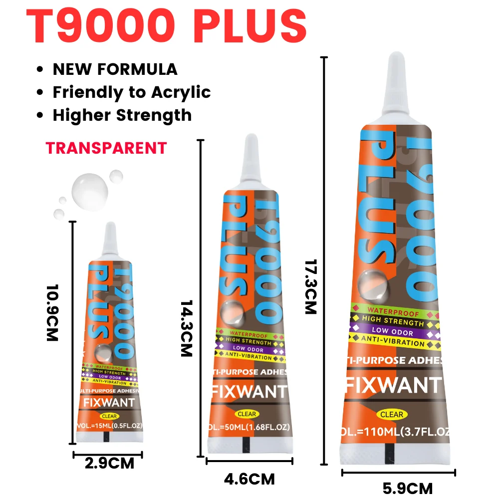 

FIXWANT T9000 PLUS прозрачный клей для ремонта