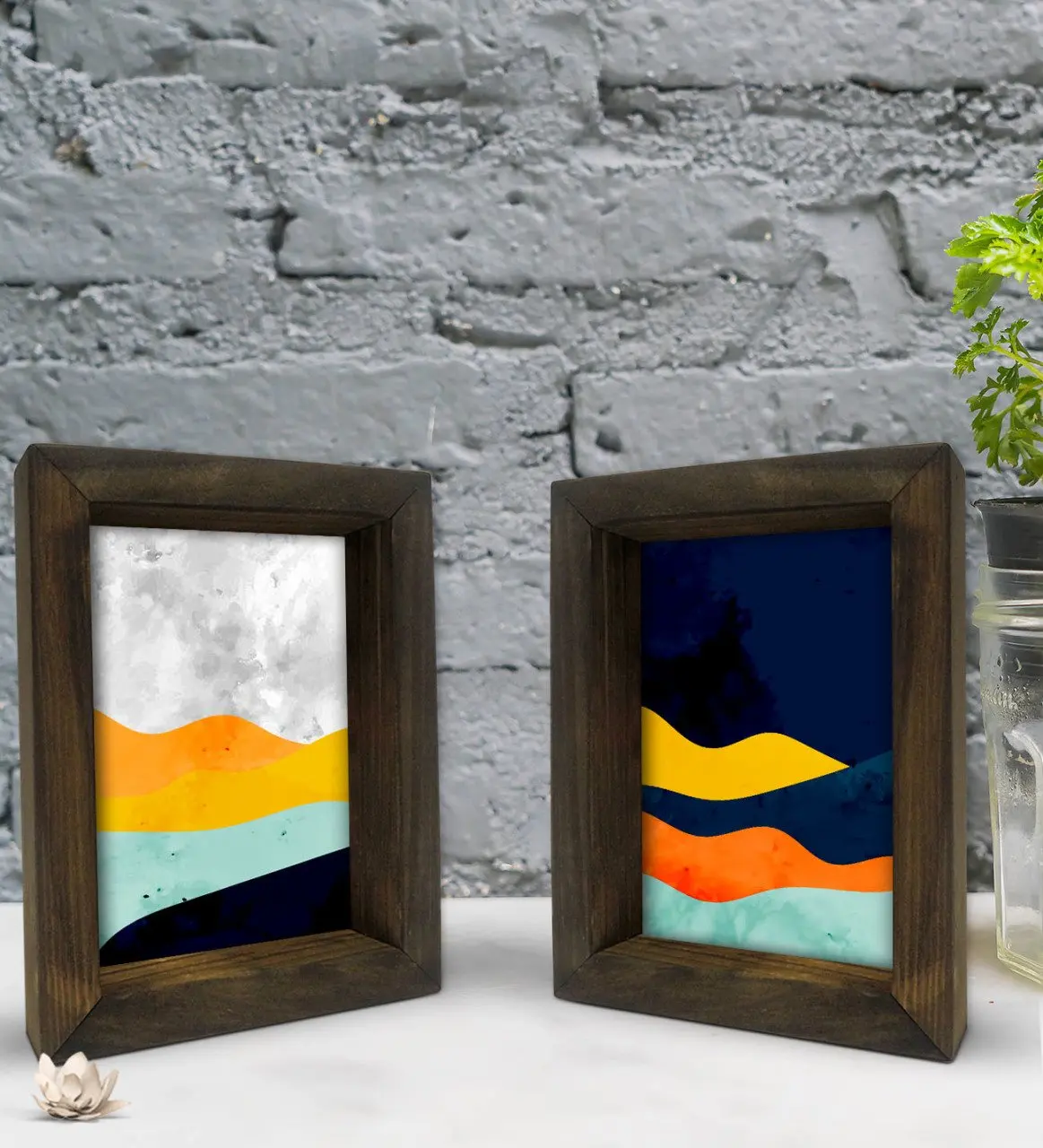 

Bk Подарочная декоративная 2-Дюймовая натуральная рама из массива дерева 15x20 см-17