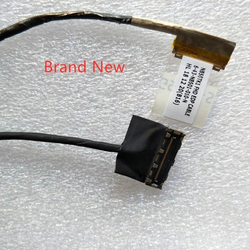 Фото Новый оригинальный ЖК-кабель lvds для CLEVO NB50 серии NB55TK Shenzhou K670D G4E5 NB50TK1 K670DE-G6D3 Turion DD2 6-43-NB501 №3