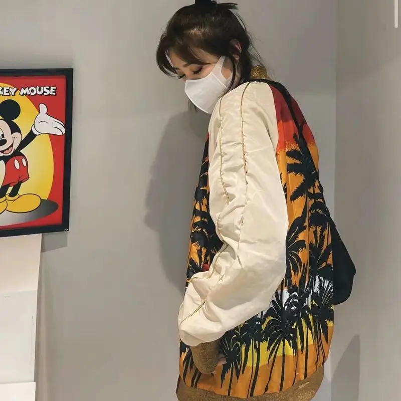 Женская Блестящая бейсбольная униформа Новинка осени 2022 корейские Ретро парные