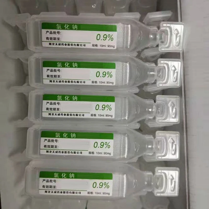 

10pcs Normal Saline for Mixing Powder Saline 0.9% Topical Dilute Salt Water, Salt Water Cleaning Solution 10ml