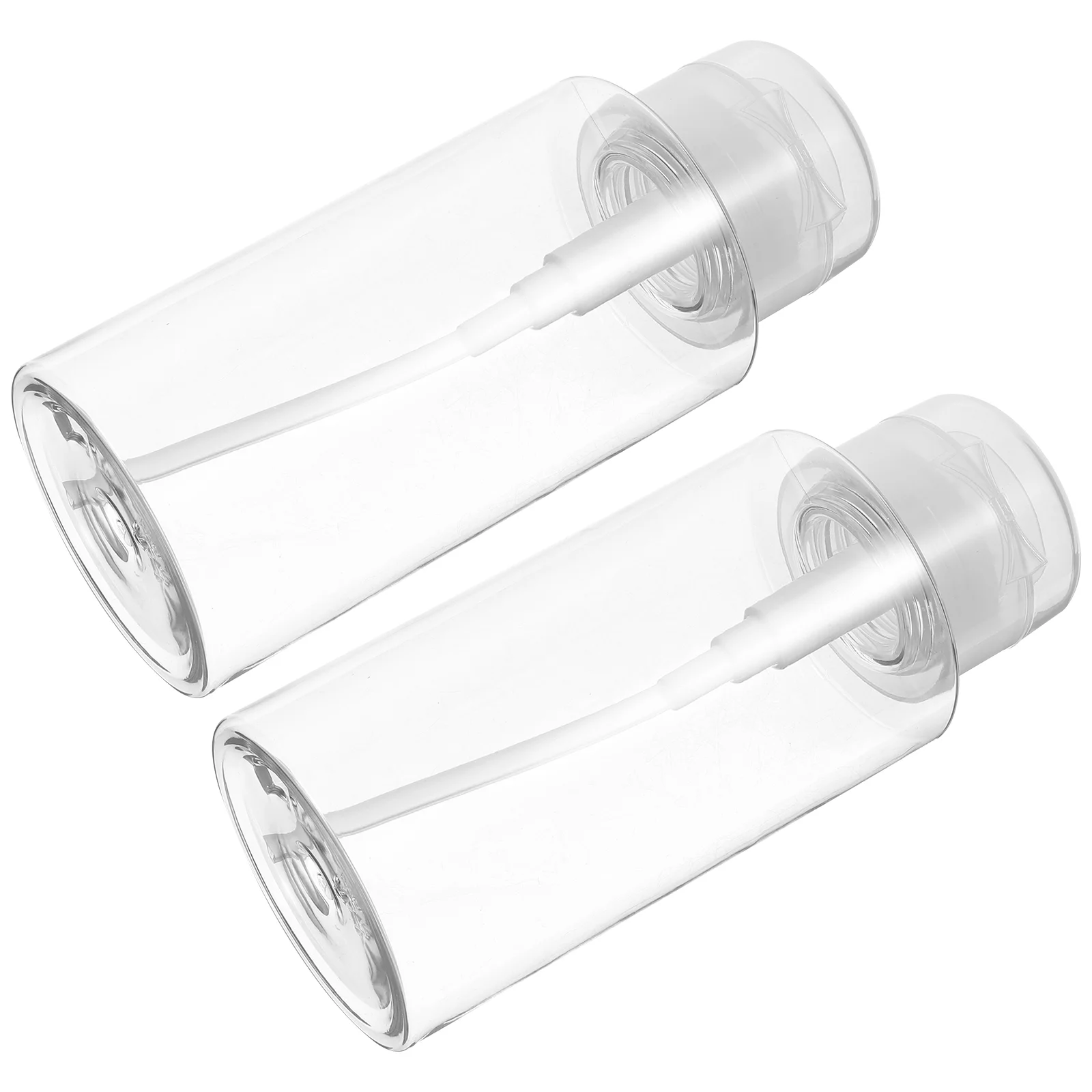 

2 Pcs Bottled Push Pump Travel Containers Liquids Dispenser Vacuum