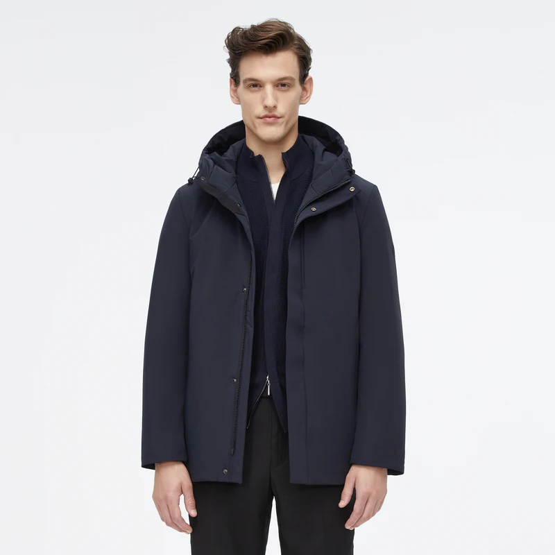 BOSIDENG 90% пуховик мужская зимняя куртка классическая деловая короткая ветровка со