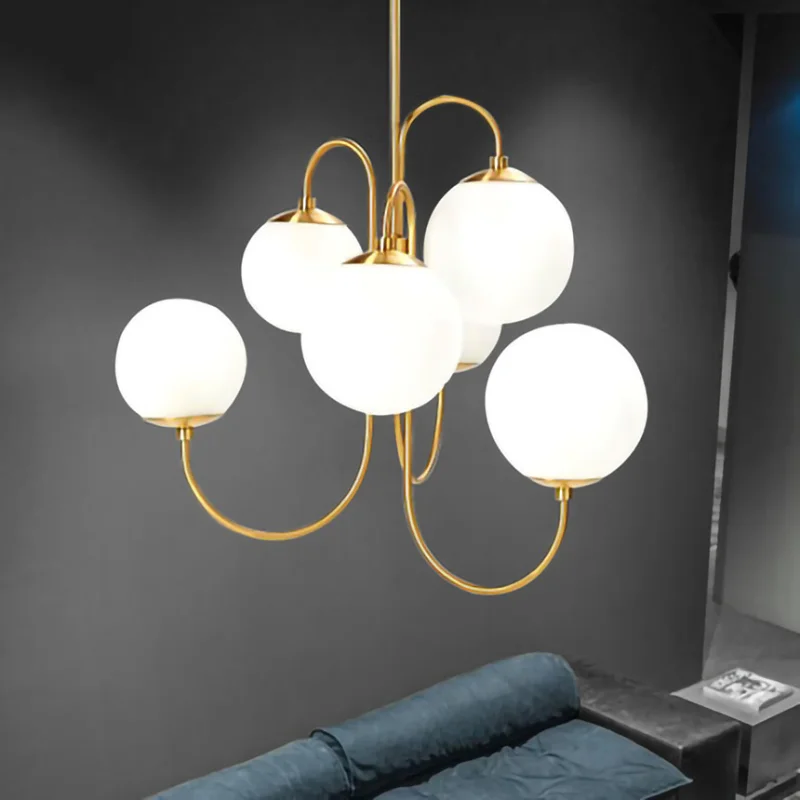 

Люстра oft Modern Nordic, подвесной светильник со стеклянным шаром, подвесной светильник для гостиной, столовой, бара, ресторана подвесной светодиодный светильник