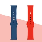 Ремешок силиконовый для Apple Watch band, браслет для Iwatch Series 6 Se 5 4 3 7, 45 мм 41 мм 44 мм 40 мм 38 мм 42 мм