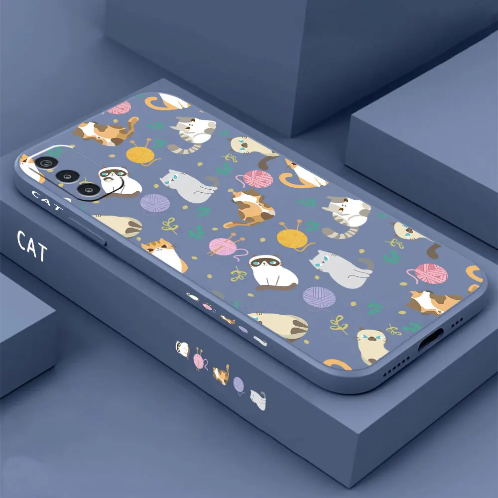 

Simple Cat Pattern Case For OPPO A97 A96 A95 A94 A93 A93S A92S A91 A83 A74 A73 A72 A59 A57 A55 A54 A52 A16 A15 A95 4G 5G Cover