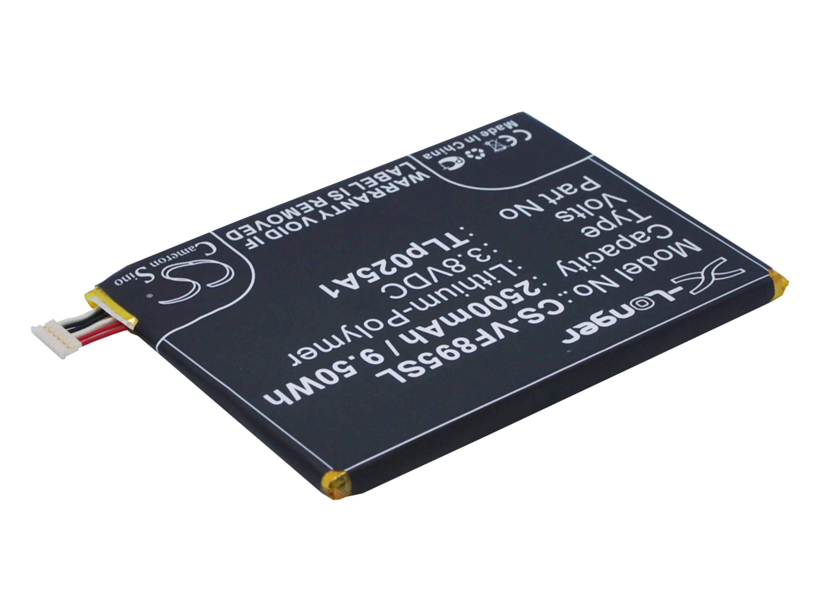 CS 2500 мАч/9.50Wh батарея для Vodafone Smart Prime 6 VF-895 VF-895N TLp025A1 |