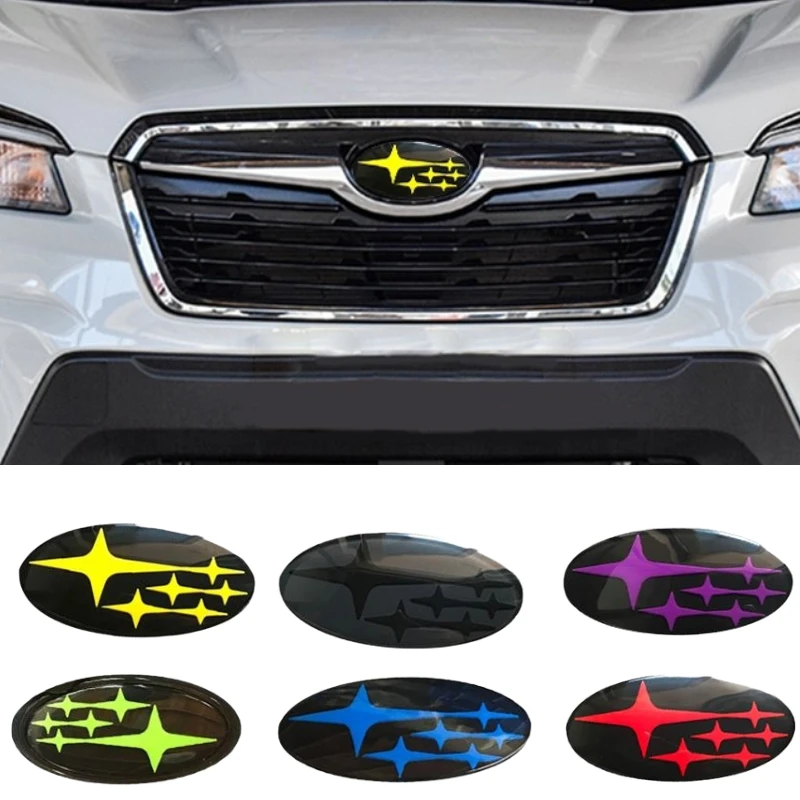 Автостайлинг из углеродного волокна передний капот задний багажник эмблема