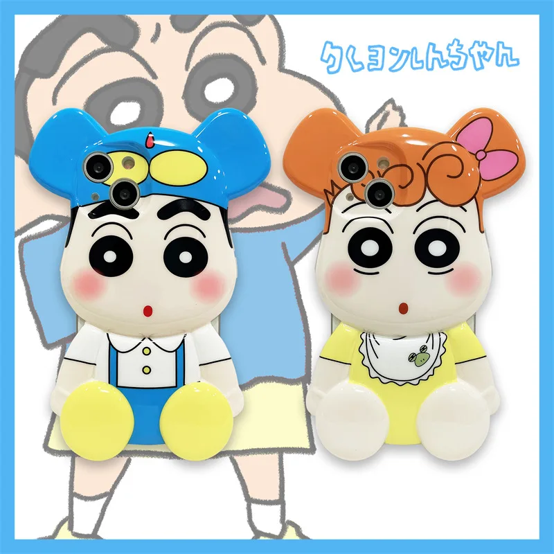 

Creative Cartoon Cute Couple Boys Girl Fashion Bear Cover for IPhone 11 12 13 Pro X XR XS Shockproof Phone Case IPhone 13 Case