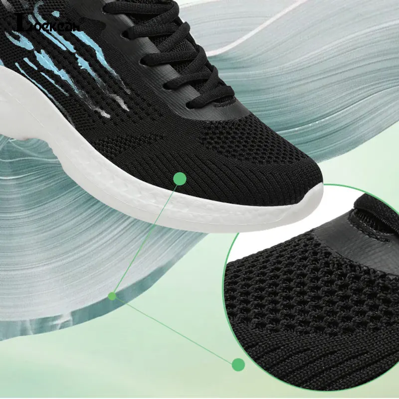 Female Fashion Lightweight Sneakers Casual Comfortable Walking Shoes Women Flats Breathable Mesh Summer Running Shoes