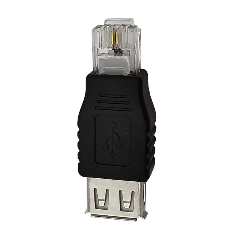 

USB 2,0 USB-A Женский к RJ11 4Pin 6P2C Male Ethernet Phone Connector Adapter