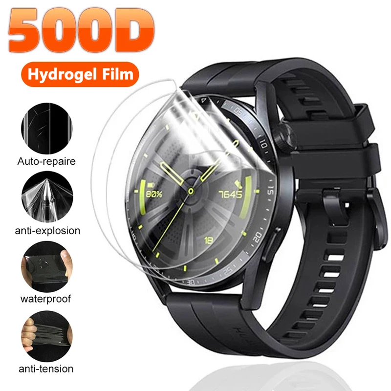 

HD Film Screen Protector For Samsung Galaxy Watch 3 41 42mm 45 46mm Geat S2 S3 Sport Hydrogel Protective Film Acitve 2 40mm 44mm