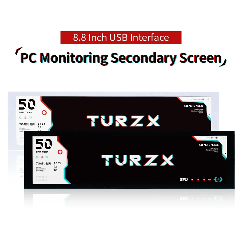 8 8-дюймовый IPS USB Вторичный экран Тип-C PH-интерфейс Turing