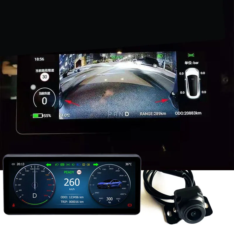 $287.52 EANOP 9' Touch Screen Digital HUD Instrument Performance LCD Panel for Tesla Model 3 Y Support Wireless Carplay Android Auto