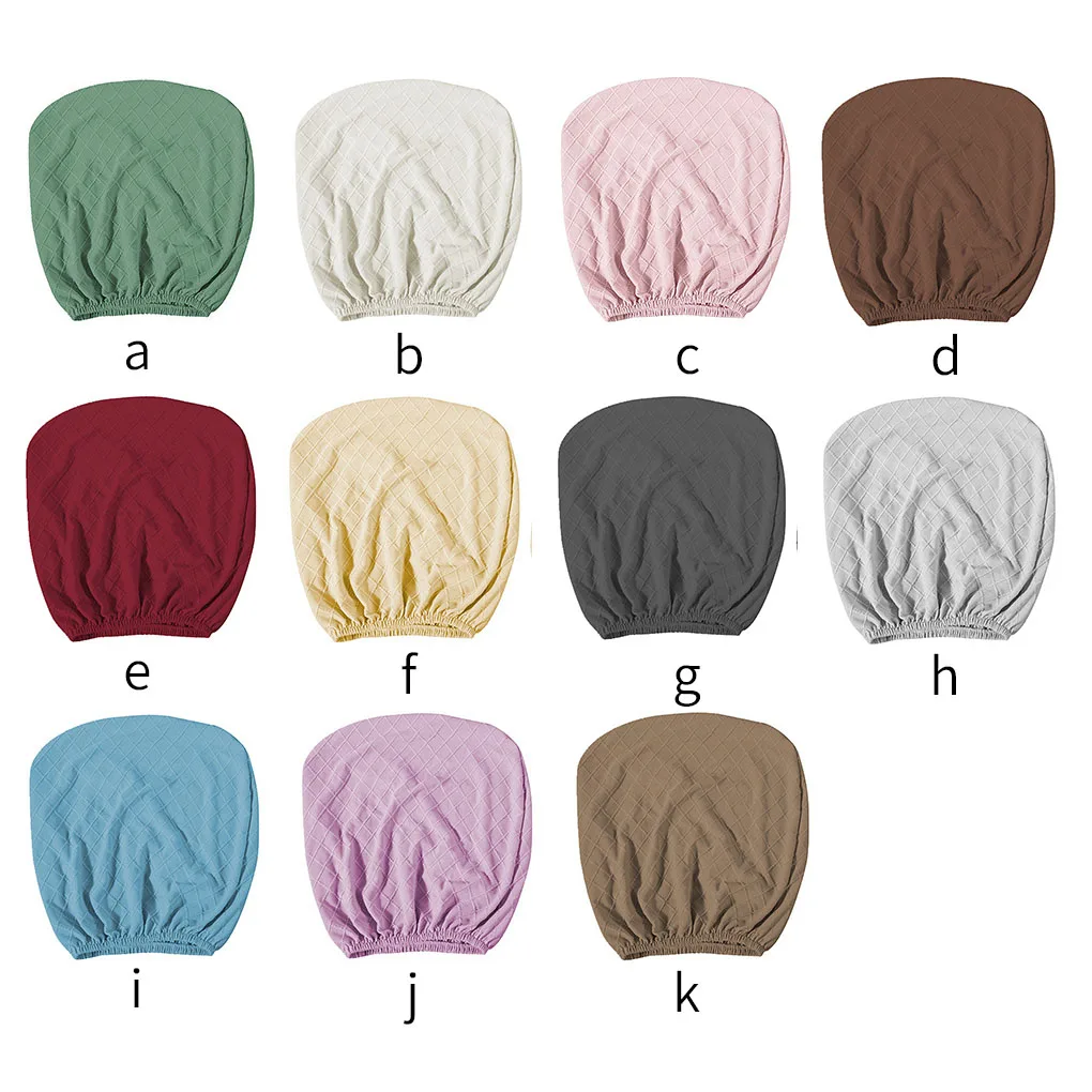 

2-piece Split-type Backrest Cover Office Chair Covers Detachable Stretchable Washable Multicolor Chairs Sheath Dark brown