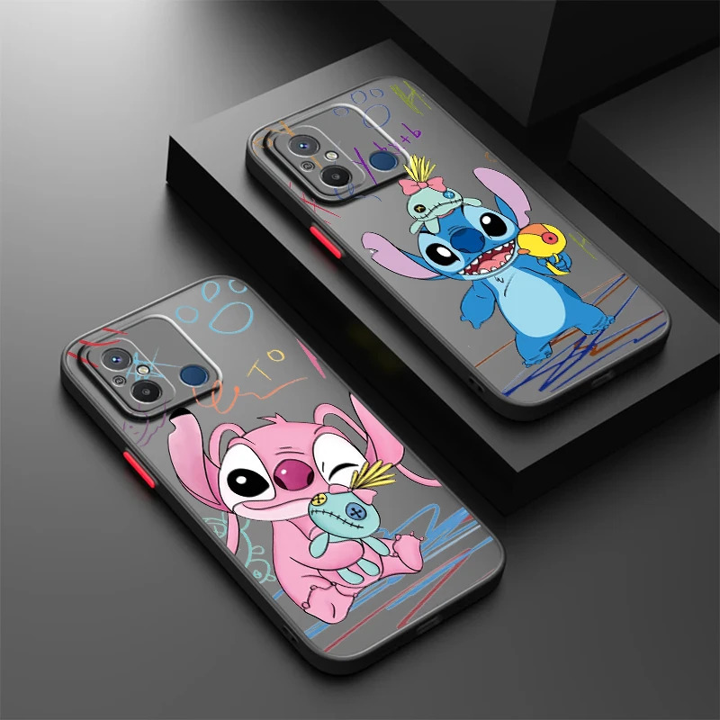 

Cartoon Stitch For Xiaomi Redmi 12 12C 10 11A 10X 10C 9C 9A 9AT 9 8A 8 Frosted Translucent Hard Phone Case Phone Case Cover