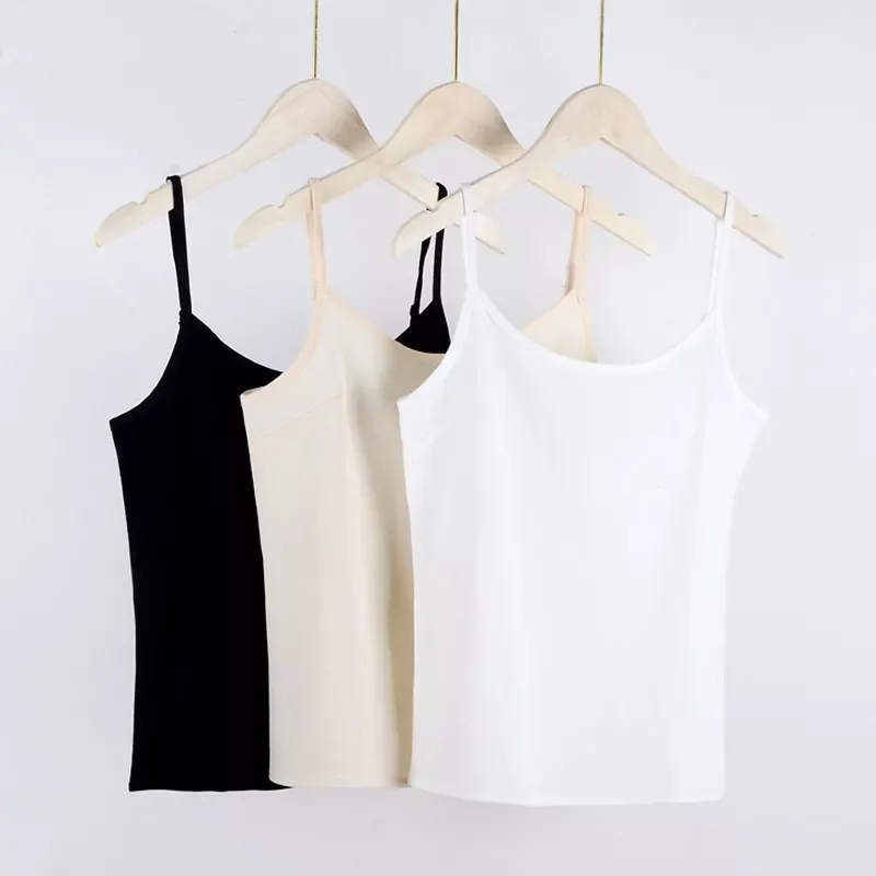Women Camisoles Crop Top Sleeveless Shirt Lady Bralette Tops Strap Home Sleepwear Camisole Base Vest Tops fit for 35-70kg
