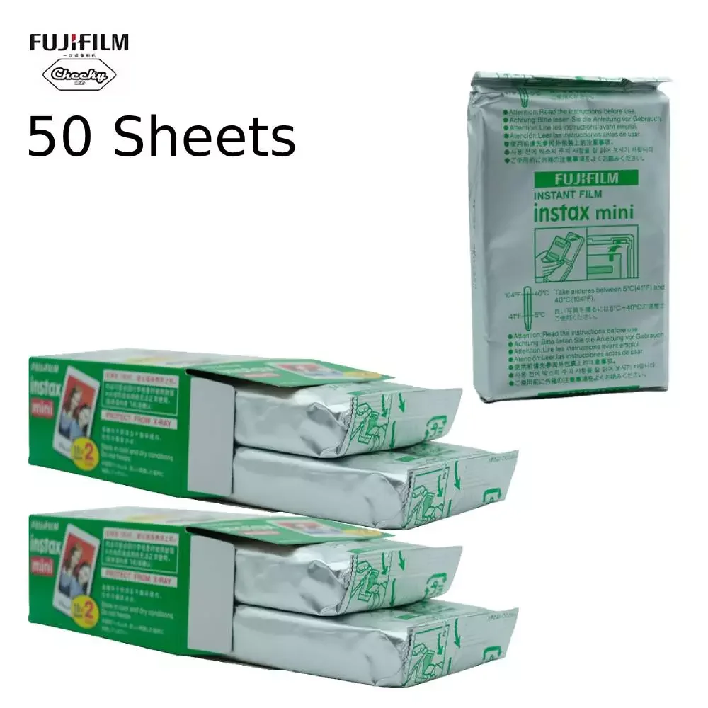 

New2022 Fujifilm instax mini Film 10 20 40 60 80 100 200 Sheets Fuji 11 9 8 films white Edge films for instant mini 11 9 8 7s 25